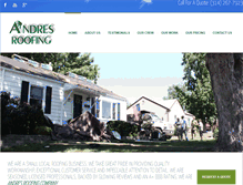 Tablet Screenshot of andresroofing.com